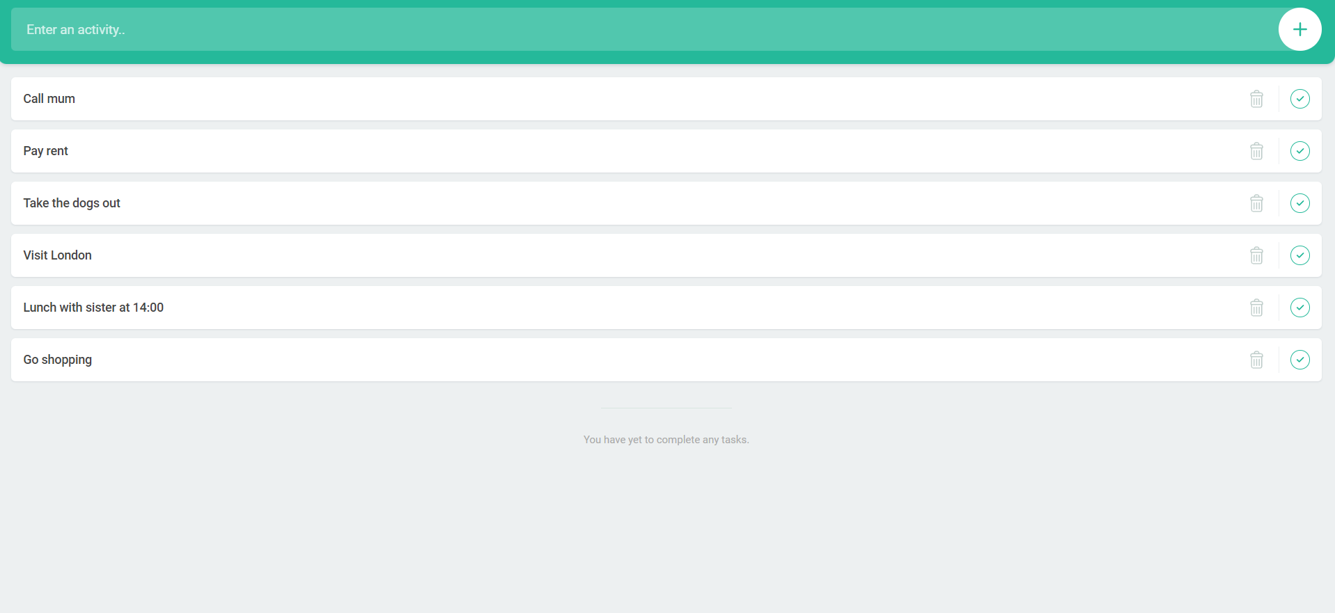 To-do app preview